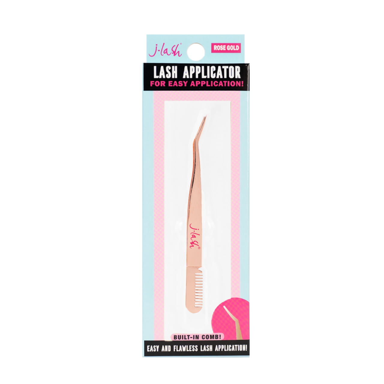 J LASH EYELASH APPLICATOR - ROSE GOLD - Made Up By Drea