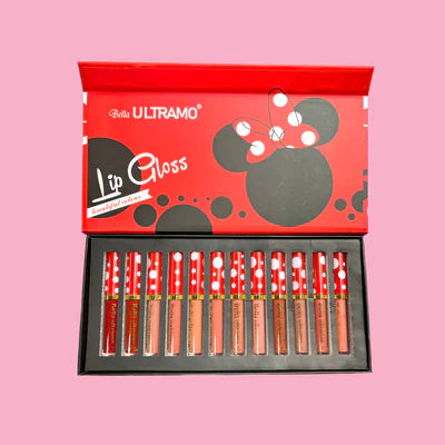 BELLA ULTRAMO MOUSE 12 PIECE LIP GLOSS SET