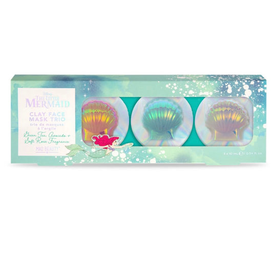 MAD BEAUTY:DISNEY THE LITTLE MERMAID CLAY MASK TRIO