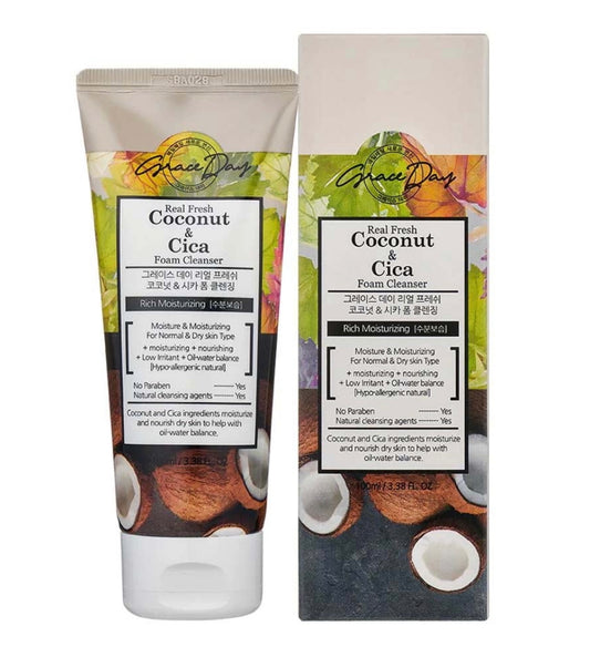 GRACE DAY REAL FRESH COCONUT & CICA FOAM CLEANSER