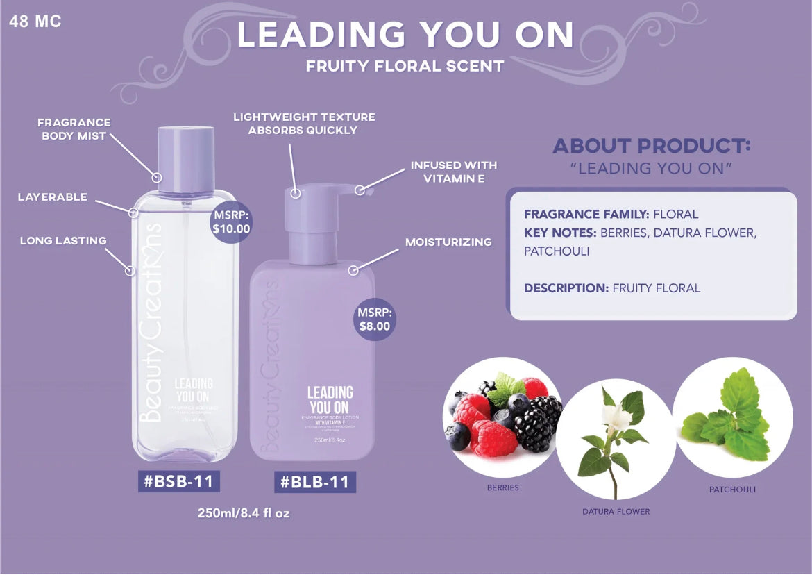 BEAUTY CREATIONS FRAGRANCE: LEADING YOU ON BODY LOTION & MIST