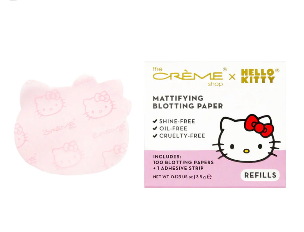 THE CRÈME SHOP: HELLO KITTY MATTIFYING BLOTTING PAPER REFILLS