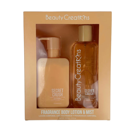 BEAUTY CREATIONS FRAGRANCE: SECRET CRUSH BODY LOTION & MIST