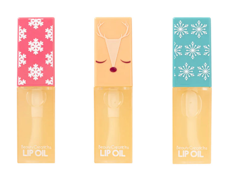 BEAUTY CREATIONS: REINDEER CHRISTMAS 2024: LIP OIL SET "IT'S THE MOST REINDERFUL TIME"