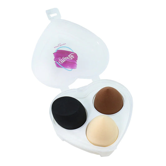 MISS LIL USA MAKEUP SPONGES IN HEART HOLDER-3 PCS/SET