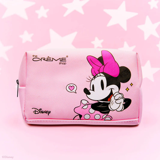 THE CRÉME SHOP: MICKEY & MINNIE TRAVEL POUCH (PINK)