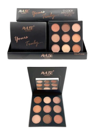 AMUSE YOURS TRULY - 9 COLOR EYESHADOW PALETTE - Made Up By Drea