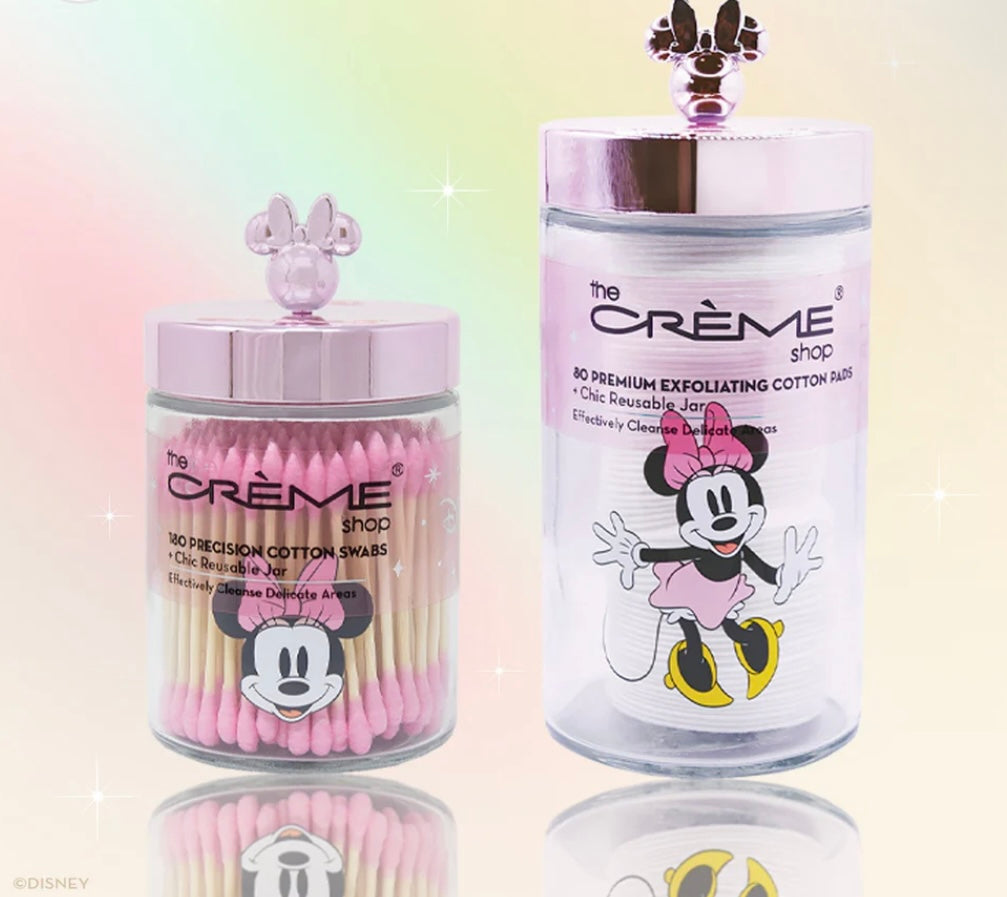 THE CRÈME SHOP- MINNIE MOUSE REUSABLE GLASS JAR SET